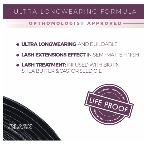 🌸 Blinc Lash Extension Tubing Mascara Black - Vegan, Clean, Sensitive Eyes NIB - Picture 5 of 11